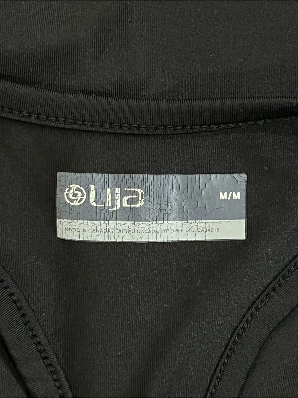 LIJA Black Racerback Blouson Active Tank Top Banded Bottom Athletic Size Medium - Picture 6 of 11